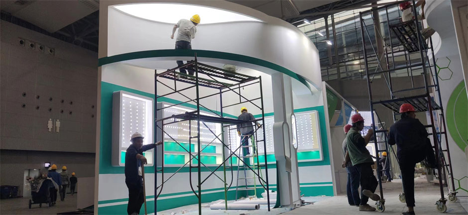 和美樂展臺(tái)搭建現(xiàn)場(chǎng)